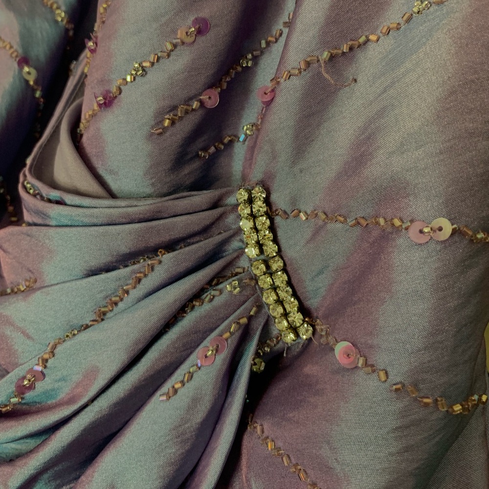 Vintage Iridescent Embellished Prom Dress - Picture 3 of 6